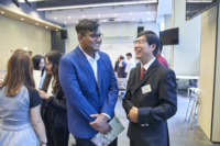 Prof Thomas AU (right), Chair of the Admissions, Scholarships and Financial Aid Committee, and Mr Sattar KADIR